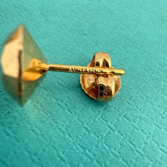 RARE Tiffany & Co. 18k Rose Gold Faceted Two Carat Earrings Elsa Peretti 💎 - Picture 3 of 7